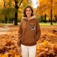 💖LAST DAY SALE 50% OFF!!🎁Cute Highland Cow Cozy Fleece-Lined Hooded Sweatshirt🦬