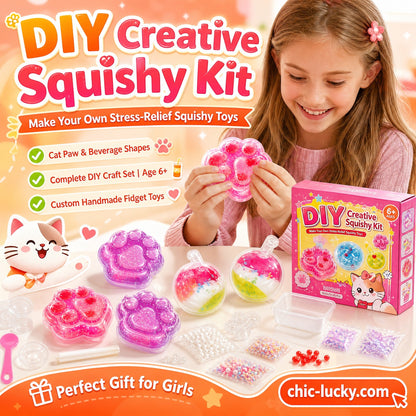 🐱🔥 Last day only – 50% OFF!🧊 DIY Fried Ice Squishy Toy Kit – Cat claw design, squishy fun & creative – Perfect for sensory play & stress relief for kids ✨