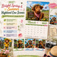 ⏳LAST DAY SALE ONLY ￡6.99!!🔥2027 Funny Highland Cow Wall Calendar | A4 Hanging Calendar | Designed by Isabel Kline