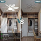 🏆LAST DAY SALE 49% OFF🔥SmartBreez™ 40W LED Ceiling Fan Light – 20.5” Ultra-Quiet with Remote 🎯 | E27 + FREE B22 Adapter 🔌 | For Bedroom 😴, Kitchen 👩‍🍳 & Garage 🛠️ – UK Ready! 🇬🇧