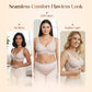 🎅Christmas Sale 50% Off💕 2026 NEW Jelly Wireless Womens Comfortable Wireless Bras Push Up Bralettes Seamless Tshirts Bras Deep V Everyday Bras