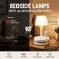 🎁🔥Last day sale 50% OFF🔥💡 Bedside Lamp with AC Outlets and USB Ports✨