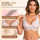 🎅Christmas Sale 50% Off💕 2026 NEW Jelly Wireless Womens Comfortable Wireless Bras Push Up Bralettes Seamless Tshirts Bras Deep V Everyday Bras