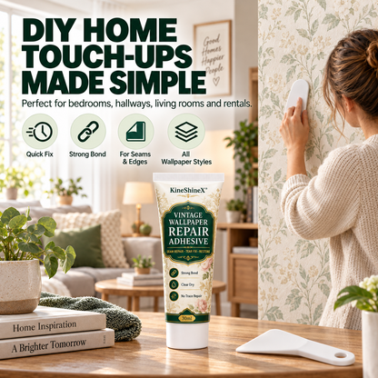 🔥LAST DAY! BUY 1 GET 1 FREE✨ | Just £8.99 only🧱 Wallpaper Repair Adhesive