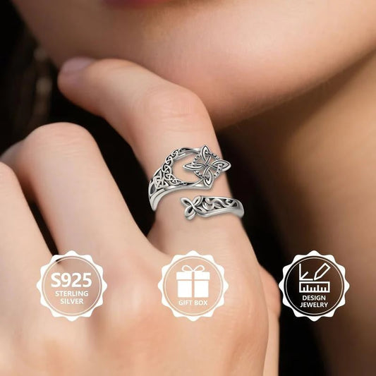 🎁 LAST DAY SALE 50% OFF!!💍Celtic Knot Ring – Open Adjustable Design, Timeless Symbolism & Hypoallergenic ✨