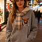 💖LAST DAY SALE 50% OFF!!🎁Cute Highland Cow Cozy Fleece-Lined Hooded Sweatshirt🦬