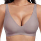 🎅Christmas Sale 50% Off💕 2026 NEW Jelly Wireless Womens Comfortable Wireless Bras Push Up Bralettes Seamless Tshirts Bras Deep V Everyday Bras