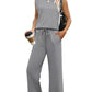 💕2025 Hot Sale 49% OFF🔥2025 New Women's  Sleeveless Top & Wide-Leg Pants 2-Piece Set
