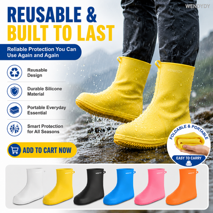 🔥 Last day only – 50% OFF!☔🛡️Waterproof Silicone Shoe Cover – Keeps shoes dry & clean, non‑slip sole. Thick & durable, easy to put on. A rainy day essential! 👟✨