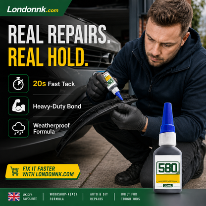 ⏳LAST DAY SALE ONLY￡6.99! ✨🛠️ Instant adhesive – bonds metal, plastic & rubber. 20s curing, weatherproof, shock-resistant. 30ml. 50% OFF! 🔧✨