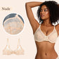 ⏳LAST DAY SALE ONLY￡10.99! ✨Women's Mermaid Scales Lace Minimiser Bra Full Cup Wide Side Bands Adjustable Straps