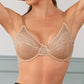 ⏳LAST DAY SALE ONLY￡10.99! ✨Women's Mermaid Scales Lace Minimiser Bra Full Cup Wide Side Bands Adjustable Straps