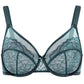 ⏳LAST DAY SALE ONLY￡10.99! ✨Women's Mermaid Scales Lace Minimiser Bra Full Cup Wide Side Bands Adjustable Straps