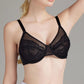 ⏳LAST DAY SALE ONLY￡10.99! ✨Women's Mermaid Scales Lace Minimiser Bra Full Cup Wide Side Bands Adjustable Straps