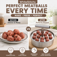 ⏳LAST DAY SALE ONLY￡6.99! 🎂✨50K+ SOLD! Meatball Mould – 304 steel, 6/12 holes & ergonomic. Perfect balls every time – grab yours! ✅