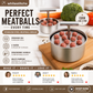 ⏳LAST DAY SALE ONLY￡6.99! 🎂✨50K+ SOLD! Meatball Mould – 304 steel, 6/12 holes & ergonomic. Perfect balls every time – grab yours! ✅