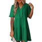 🔥2026 Summer Hot Sale 49% OFF🌈Women's V Neck Ruffle Casual A-Line Flowy Swing Shift Dress