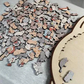 🎁 Christmas Sale 50% off 🎅 135-piece wooden puzzle in the shape of a cat in Morandi colors