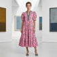 🥳2026 HOT SALE🥳💞50K+ SOLD!💞Women's Floral Print Puff Sleeve Maxi Dress