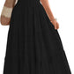 🌷Summer Sale 50% discount🌷Women's Casual Short Sleeve V Neck Maxi Dress