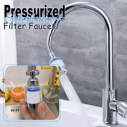 ⏳LAST DAY SALE ONLY £6.99! + 5 FREE filters! ✨Pressurized Splash‑proof Filter Faucet Nozzle‑Multi‑Layer Filtration Tap Aerator, High‑Pressure Anti‑Splash Water Saving Sink Faucet Attachment