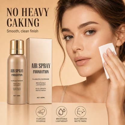 ⏳LAST DAY SALE ONLY￡6.99! 💄✨ 50% OFF! Air Spray Foundation – flawless full coverage, waterproof & sweatproof. Lightweight formula won't clog pores or cake – just spray & blend for a smooth, natural glow that lasts all day! 💋💖