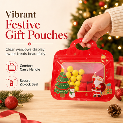 🔥 Last day only – 50% OFF!🎄Just £9.99 for 50！🎅Christmas Self Sealing Gift Bags 