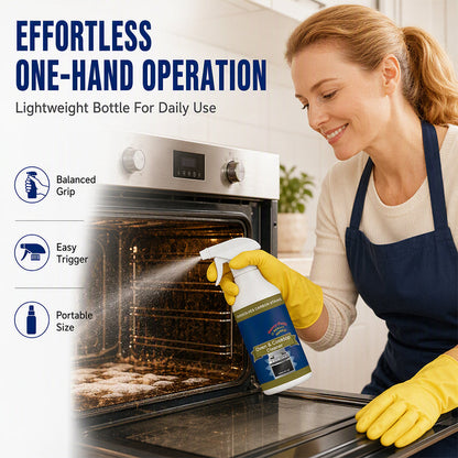 🔥LAST DAY! BUY 1 GET 1 FREE✨ | Just £8.99 only❤️‍🔥Heavy Duty Oven & Cooktop Cleaner Spray