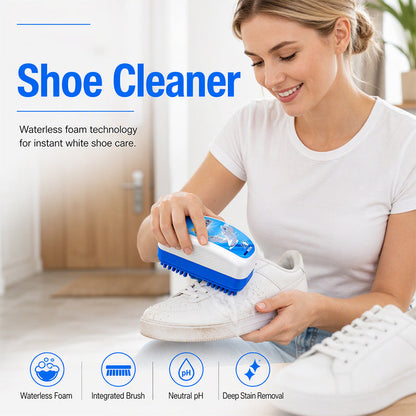 👟LAST DAY SALE ONLY￡6.99! 🫧All-in-One Shoe Cleaning Brush with Built-In Cleaner