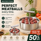 ⏳LAST DAY SALE ONLY￡6.99! 🎂✨50K+ SOLD! Meatball Mould – 304 steel, 6/12 holes & ergonomic. Perfect balls every time – grab yours! ✅